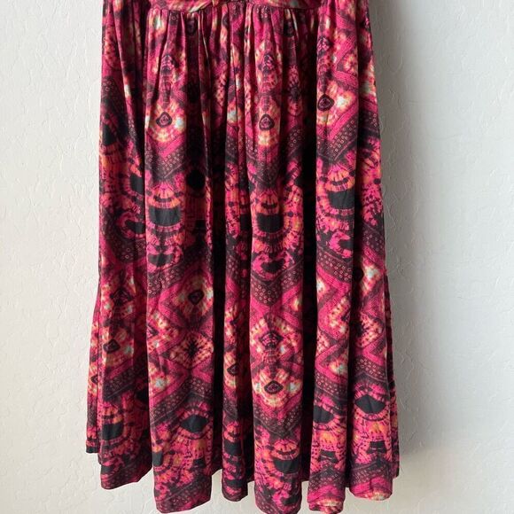 NEW Ulla Johnson Dress Marcella Wild‎ Rose Pink Print Halter Midi Dress Size 2 - Picture 5 of 12